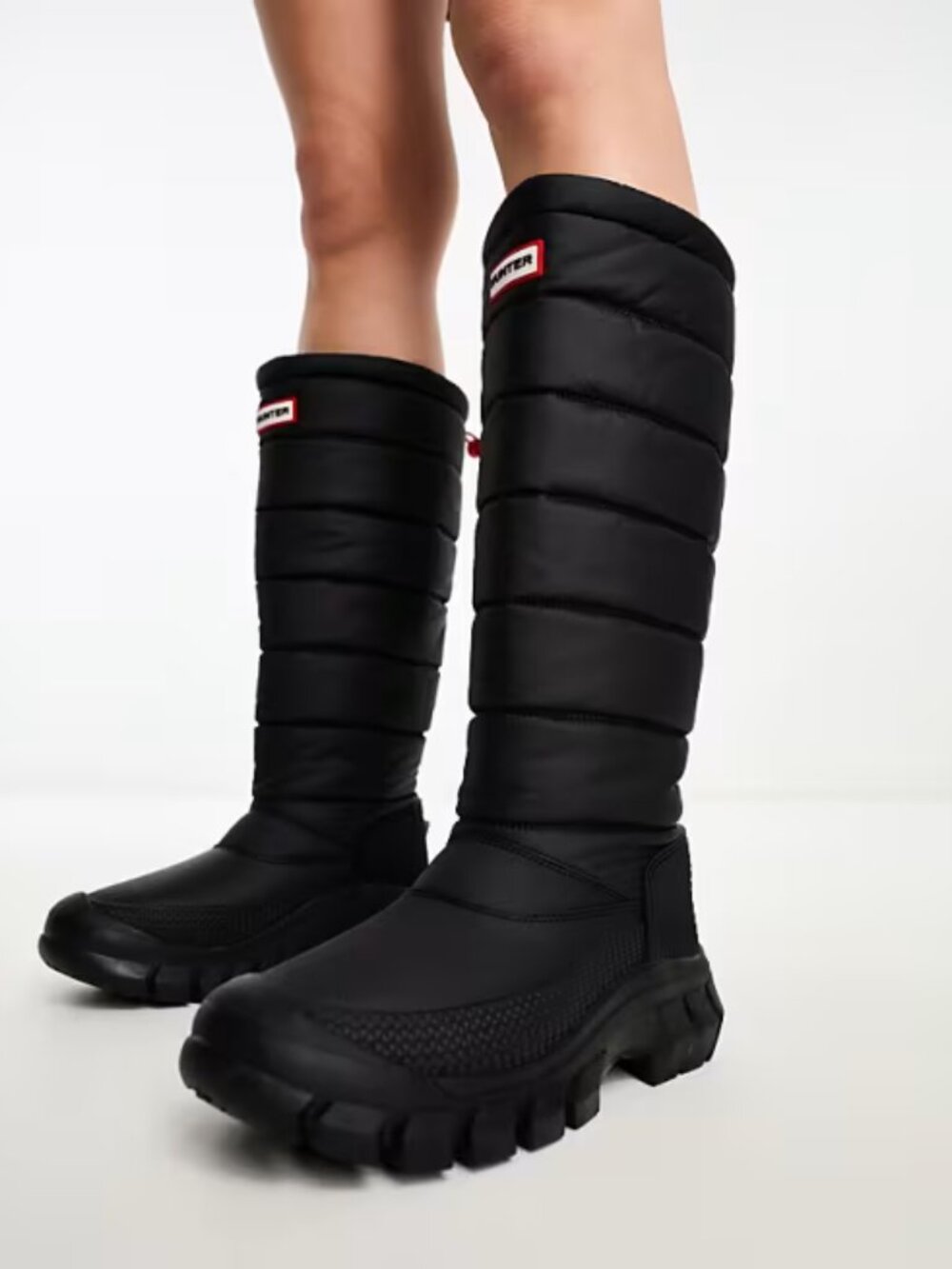 Hunter Intrepid Tall Snow Boot Black Waterproof Insulated Size US 7